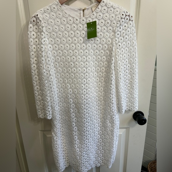 NWT Kate Spade eyelet dress size 4! Gorgeous! 3/4 sleeves. Above knee. Bride - Picture 3 of 12